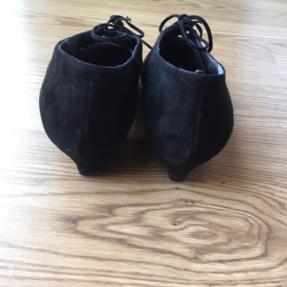 Vintage Italian Suede Lace Up Loafer size 37.5 - Picture 5 of 11